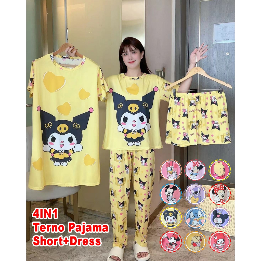 Korango Sleepwear Cotton Pyjamas Long Sleeve Tee and Pant Unicorn - Pink/White