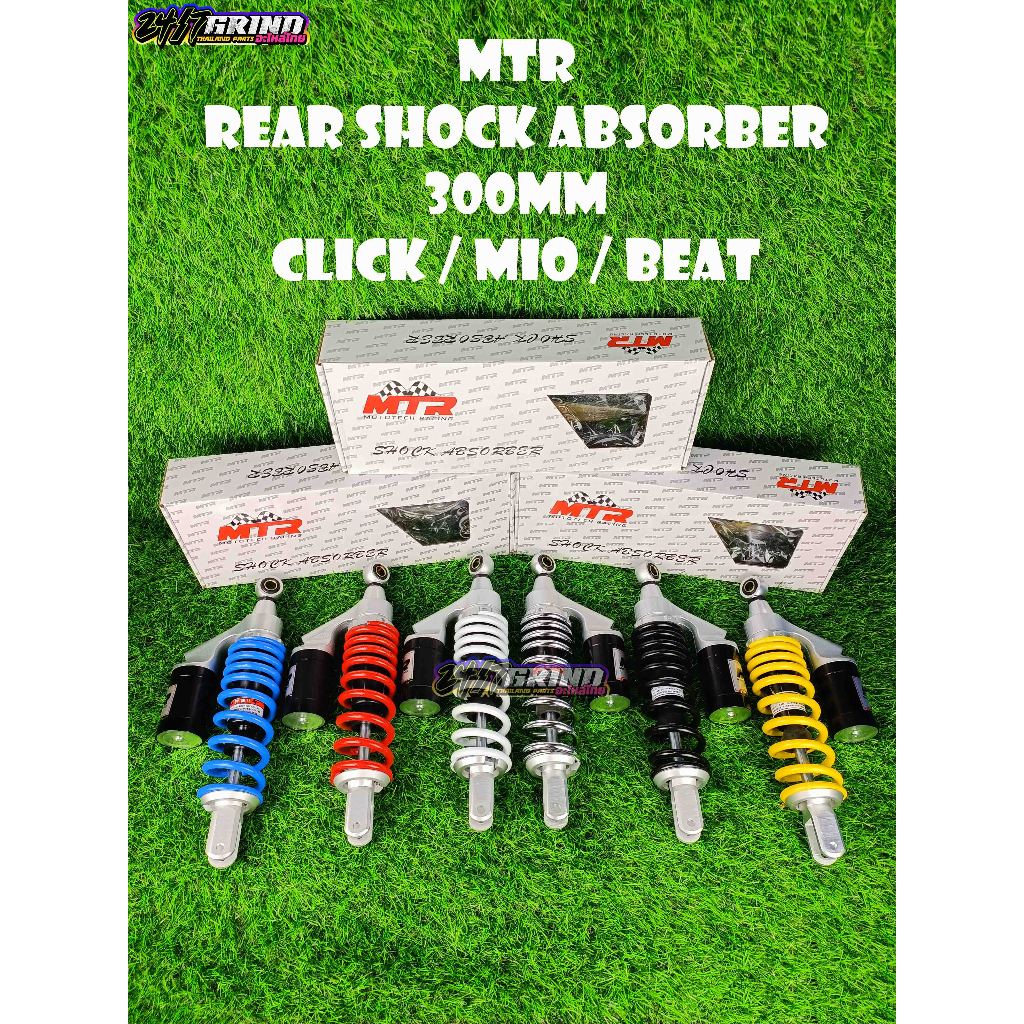 MTR REAR SHOCK ABSORBER 300MM MIO SPORTY / MIO I 125 / CLICK / BEAT ...