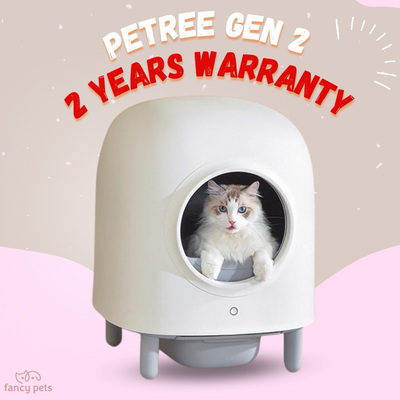 Petree Second Generation Automatic Cat Litter Box Self Cleaning Shopee Philippines