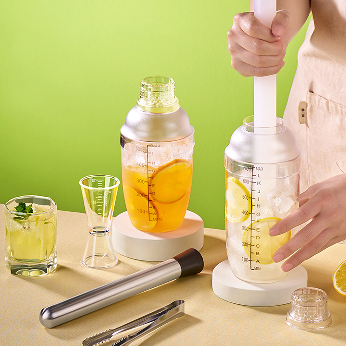300/1000cc Acrylic Shaker Bottle Durable Milk Tea Shaker Food Grade ...