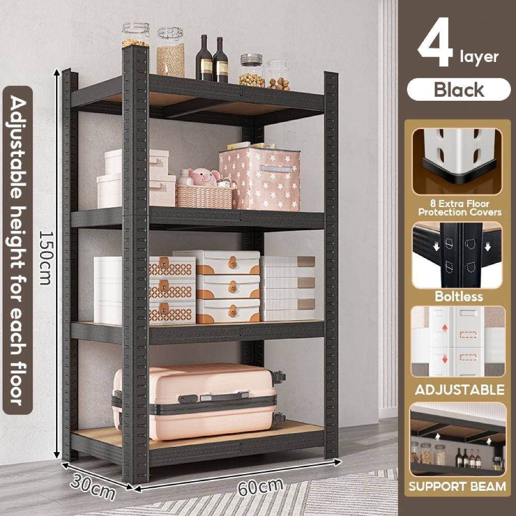 Boltless Steel rack Adjustable Height 6 Layer waterproof stante ...
