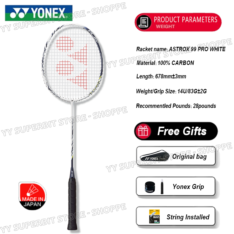 YONEX ASTROX 99PRO/100ZZ NANOFLARE1000 Badminton Racket Full Carbon ...