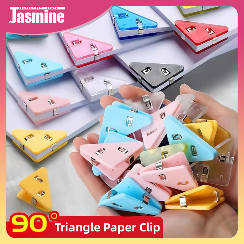 GOODAY Cute Corner Paper Clamp Triangular Clip Small File Clip Notes ...