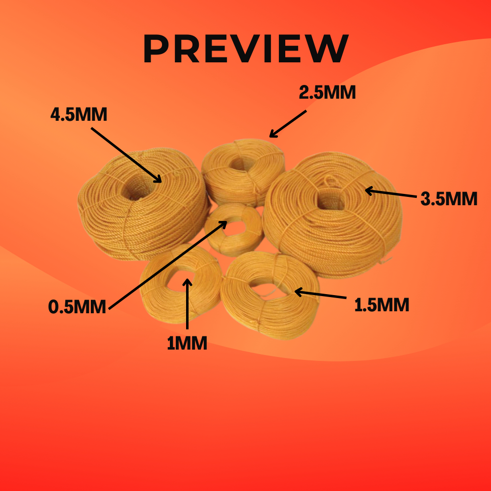 Nylon Rope Lubid/Tali High Quality 200meters per roll | Shopee Philippines