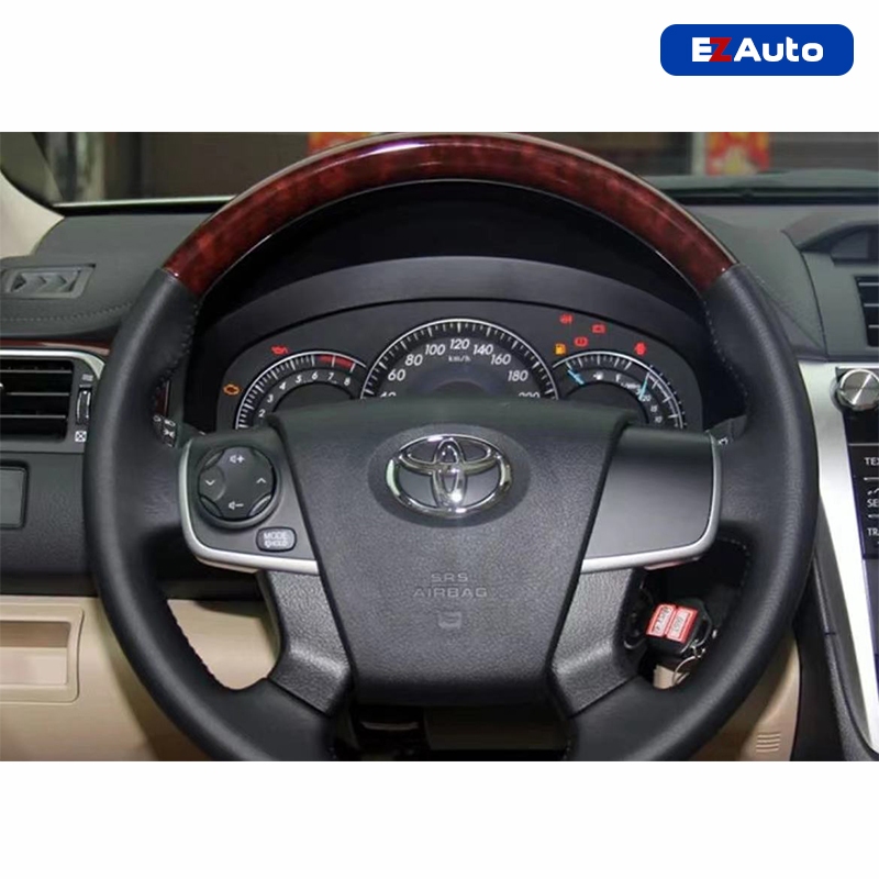 Toyota Camry Steering Wheel Cover/2012-2017/XV50/Genuine Leather/Non ...