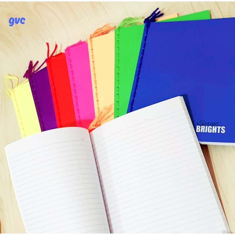 Sprint Brights Notebook with Yarn, Plain Color Cover. 80 Leaves ...