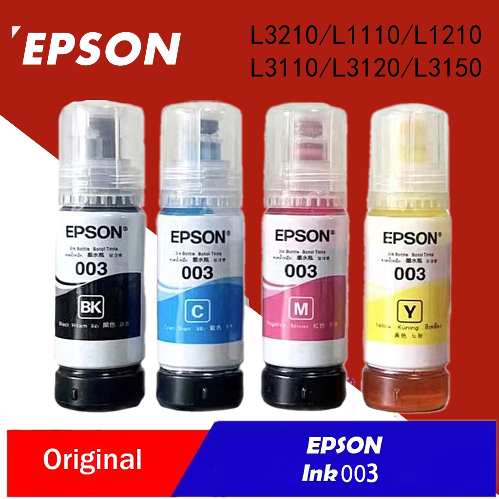 Original Epson 003 Ink Genuine Epson Inks for L3210/L1110/L1210/L3110 ...