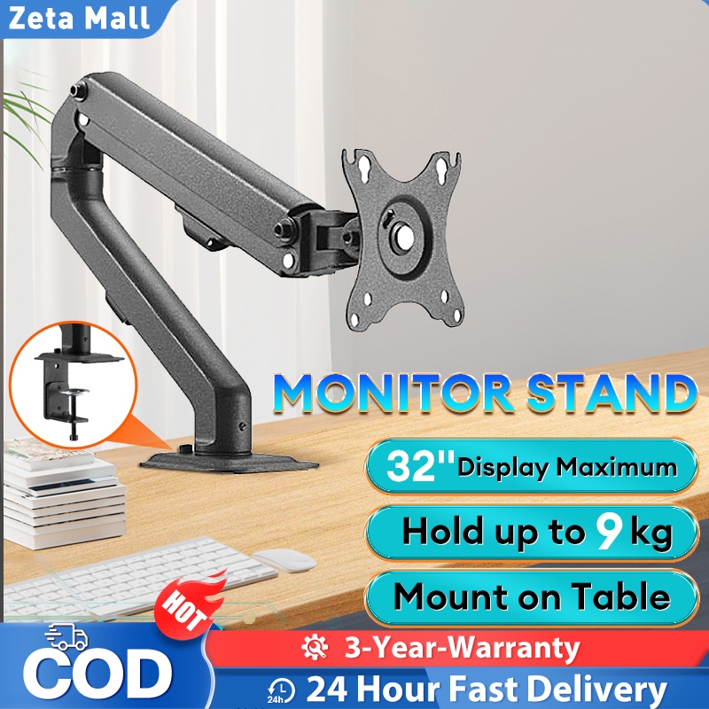 EXPOSE Monitor Stand Table Adjustable Monitor Mount With Tray (2-15kg ...