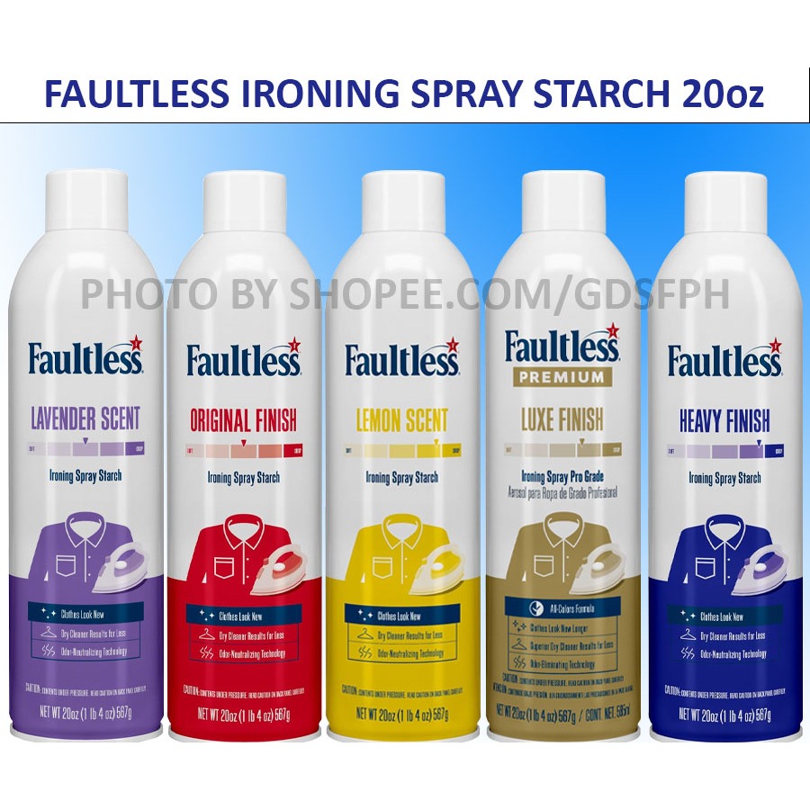 Faultless Iron Spray Starch 20oz 567g gdS41207 | Shopee Philippines