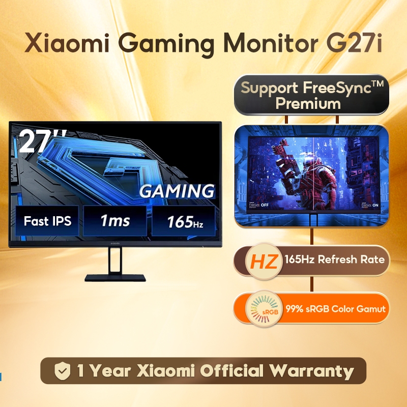 【1Year Warranty】 Xiaomi Gaming Monitor G27i 27 Inch 165Hz Refresh Rate ...