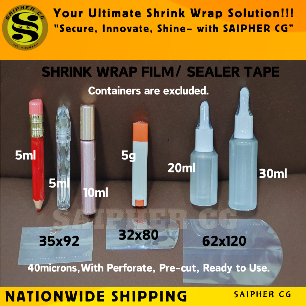 Shrink Wrap Plastic Packaging for Bottle Container Cap Shrinkable