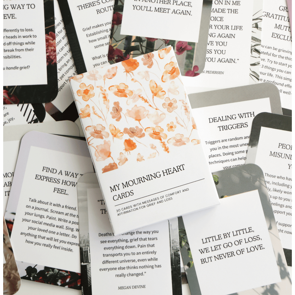 My Mourning Heart Cards: 30 Comforting Cards for Grief and Loss ...