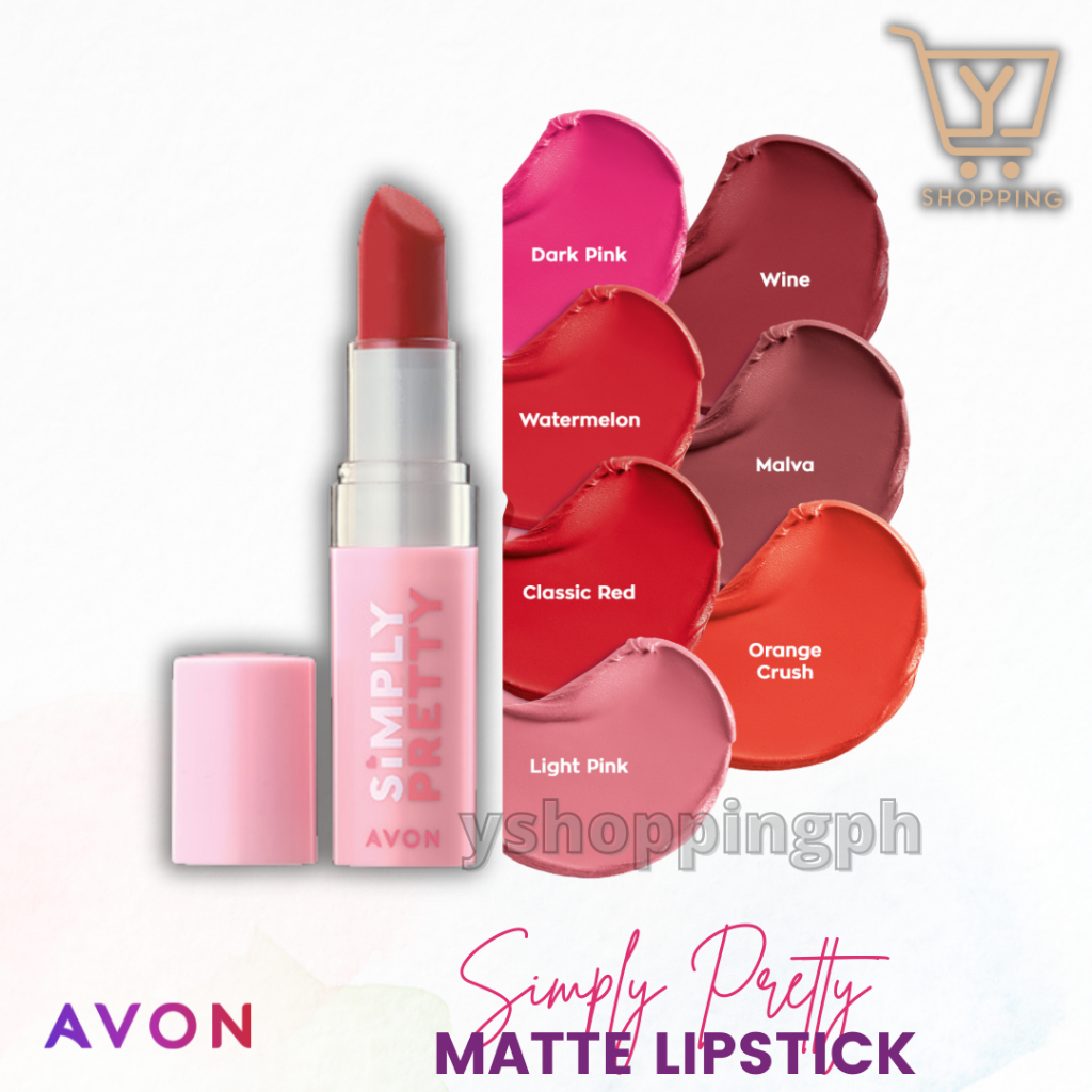 AVON Simply Pretty Matte Lipstick 4g | Shopee Philippines
