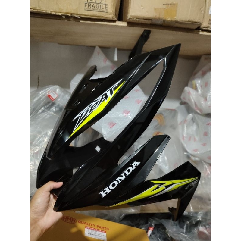 Cover Set front Beat fi v2, Glossy Black/Green sticker, Honda Genuine ...