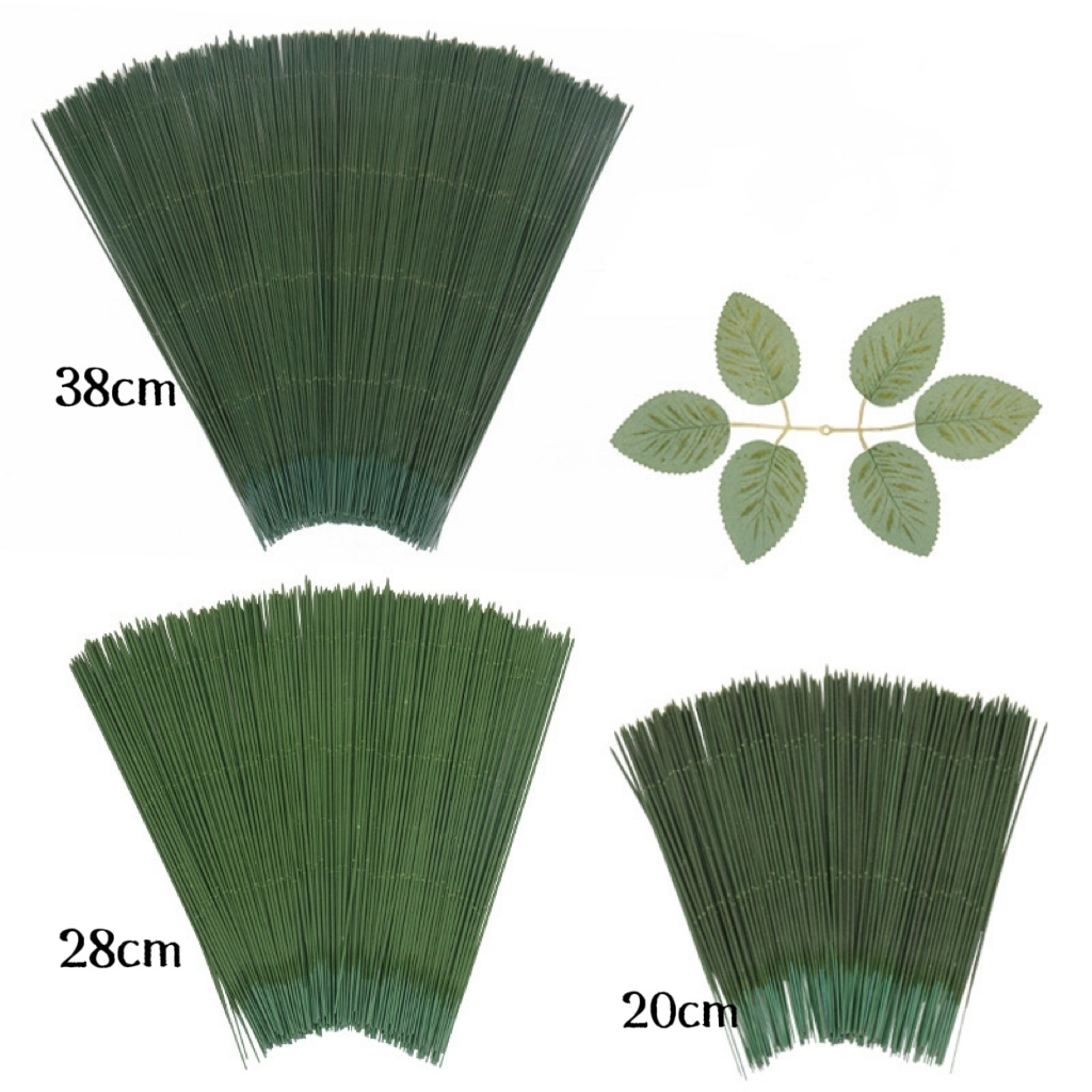 No. 2 plastic wrapped flower rod simulation rose making DIY soap flower ...