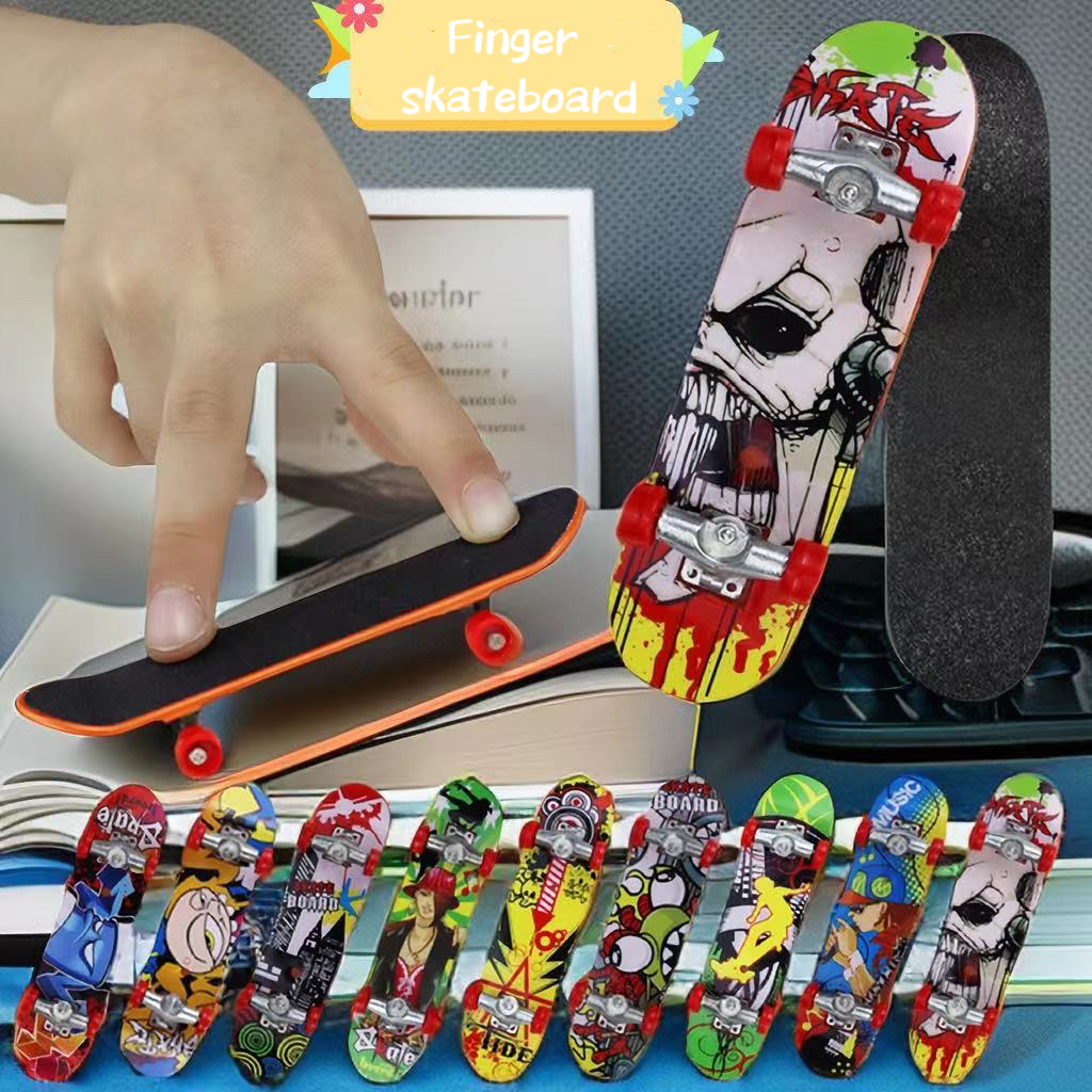 1/3PCS Mini Finger Skateboard Toys Creative Scooter Fingertip Fingerboards Alloy+Plastic Skate Board Toys For Kids Boys Gifts - 26