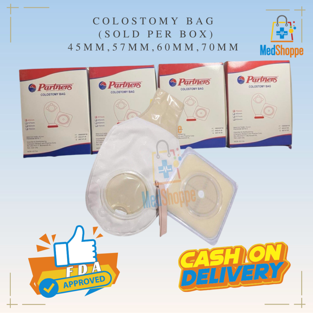 COLOSTOMY BAG (SOLD PER BOX) 45MM,57MM,60MM,70MM | Shopee Philippines