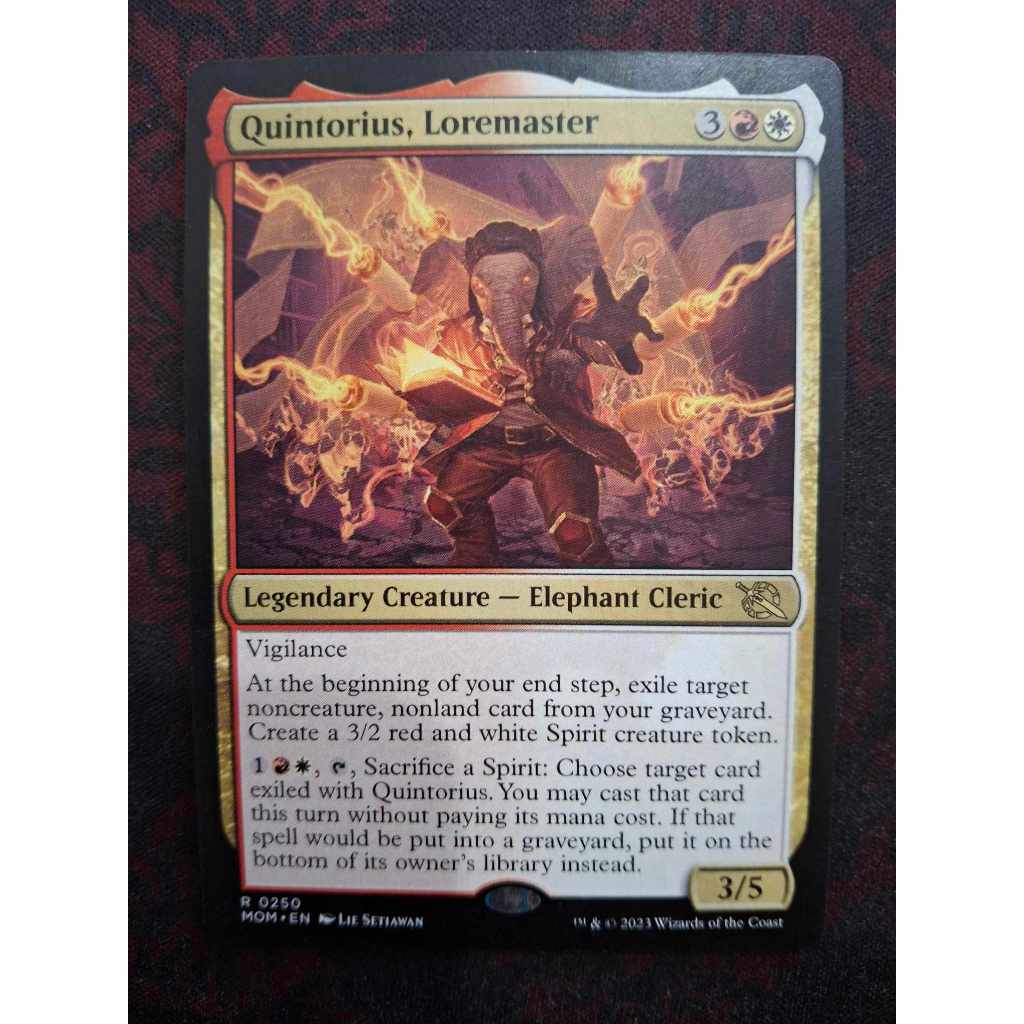 Quintorius Kand ( MTG / Legendary Creature - Elephant Cleric / Rare ...