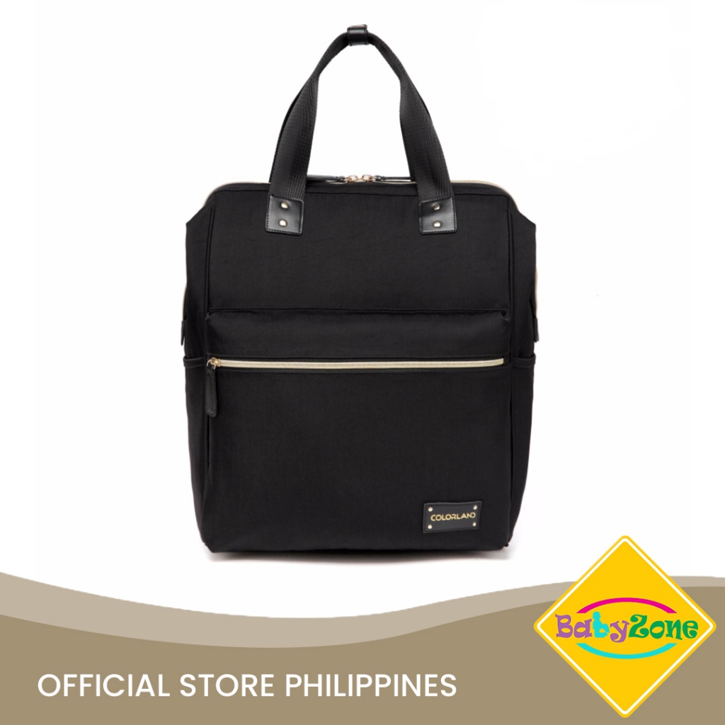 Colorland Zara Baby Changing Backpack (BP124-A/Black) | Shopee Philippines