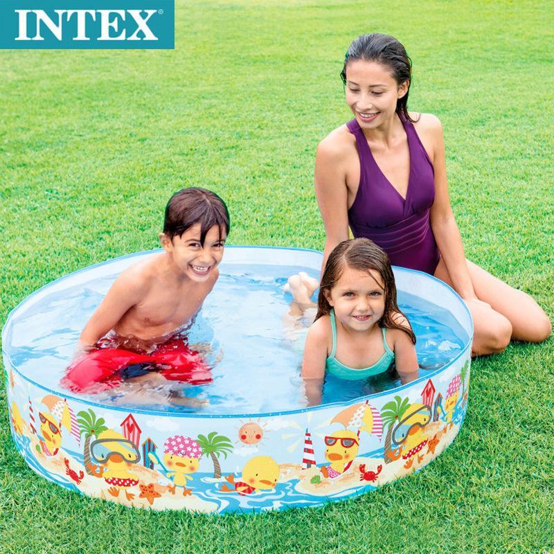 【COD】INTEX / EZ round swimming pool 1.2m / 1.5m / 1.8m round hard ...