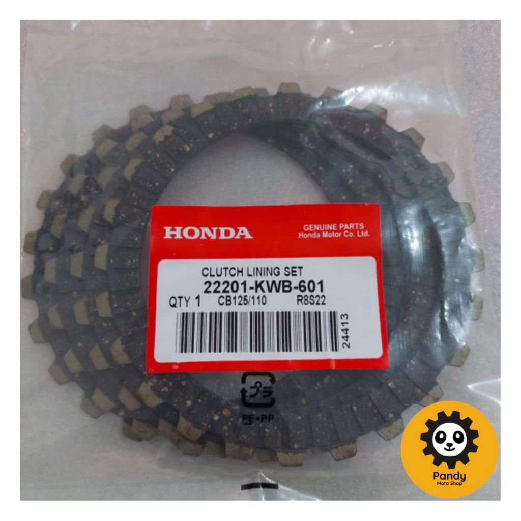 CB125/CB110 CLUTCH LINING (4PCS/ 1SET) [Honda Genuine Product] 22201