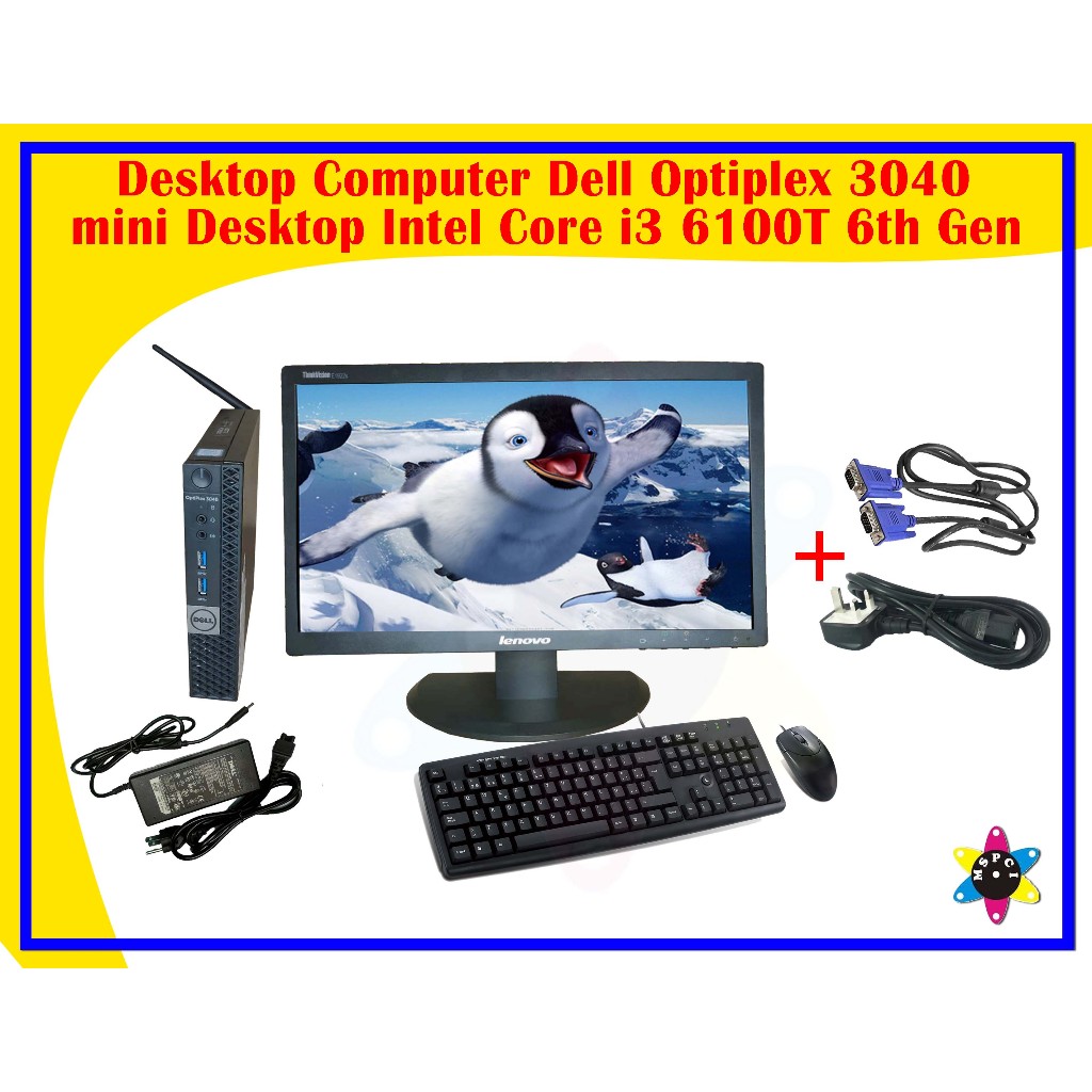 Dell Optiplex 3040 Mini Desktop Computer PC, Intel Core i3