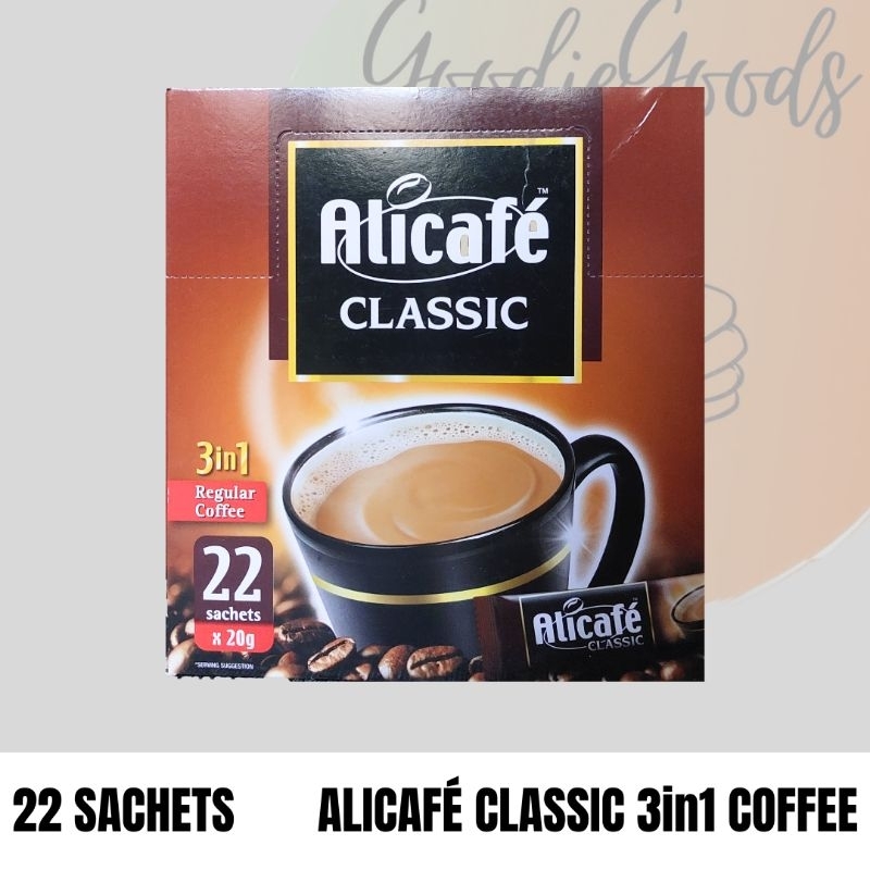 Alicafé Classic 3in1 Coffee 22 Sachets (Exp. 2/2025) | Shopee Philippines