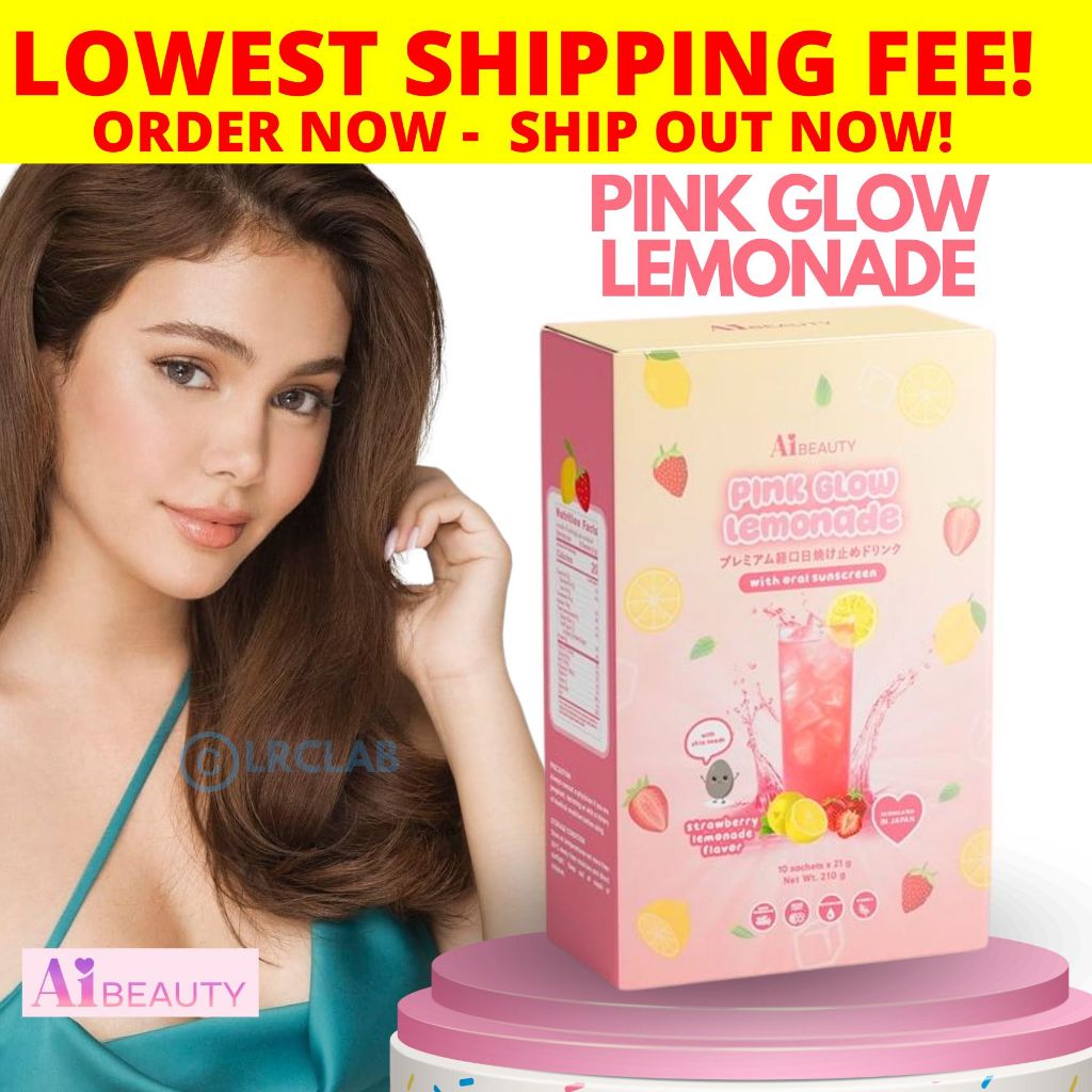 Beauty Pink Glow Lemonade by AiBeauty Ivana Alawi Collagen Drink Japan ...