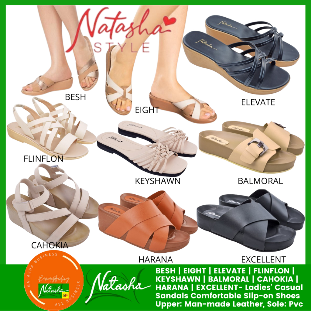 NATASHA SANDALS Besh Eight Elevate Flinflon Keyshawn Balmoral Cahokia Harana Excellent Shopee Philippines