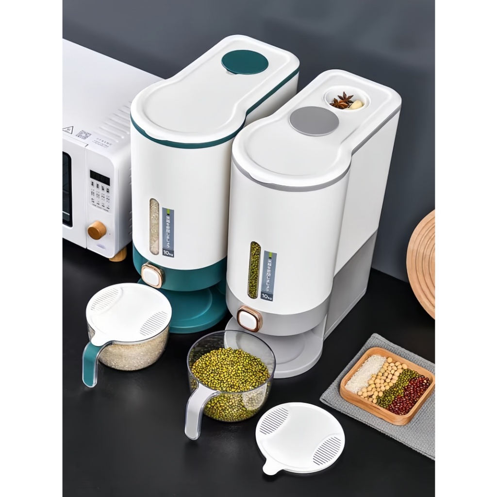Rice Dispenser 10kg nano barrel insect-proof Rice storage box moisture ...