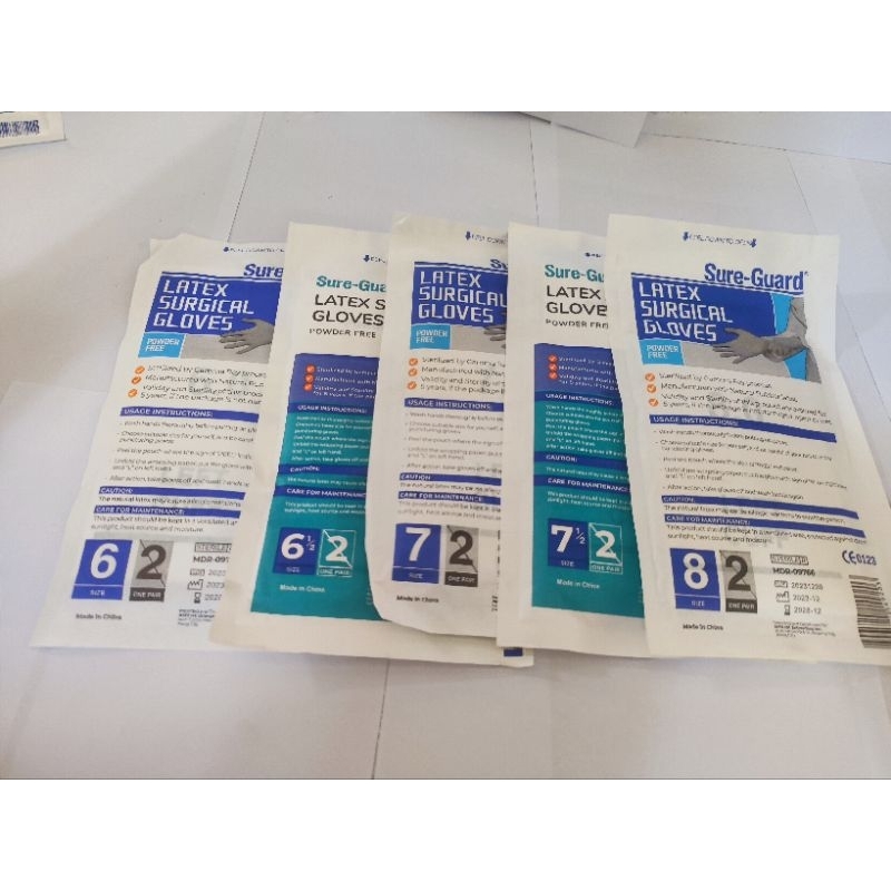Surgical Sterile Gloves Sureguard Sold per pc | Shopee Philippines