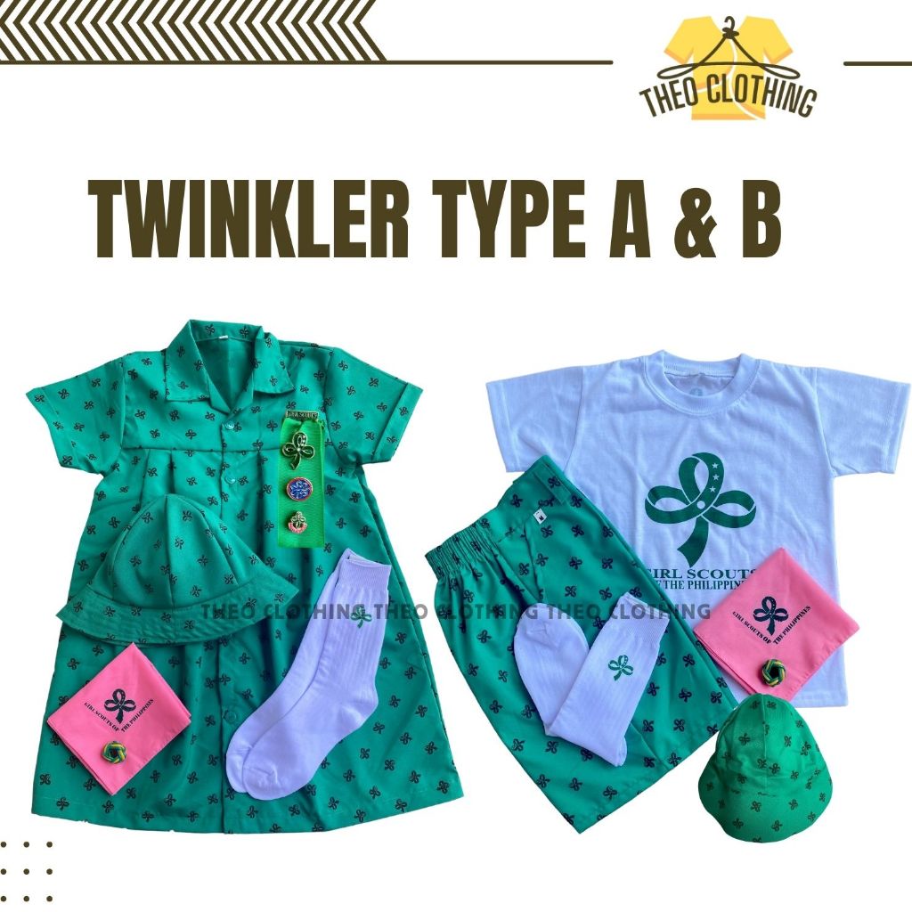 Type A & B Twinkler Scout Complete Set Of Uniform For Girls ...