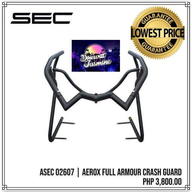 Aerox full armour crash guard ( sec brand ) | Shopee Philippines