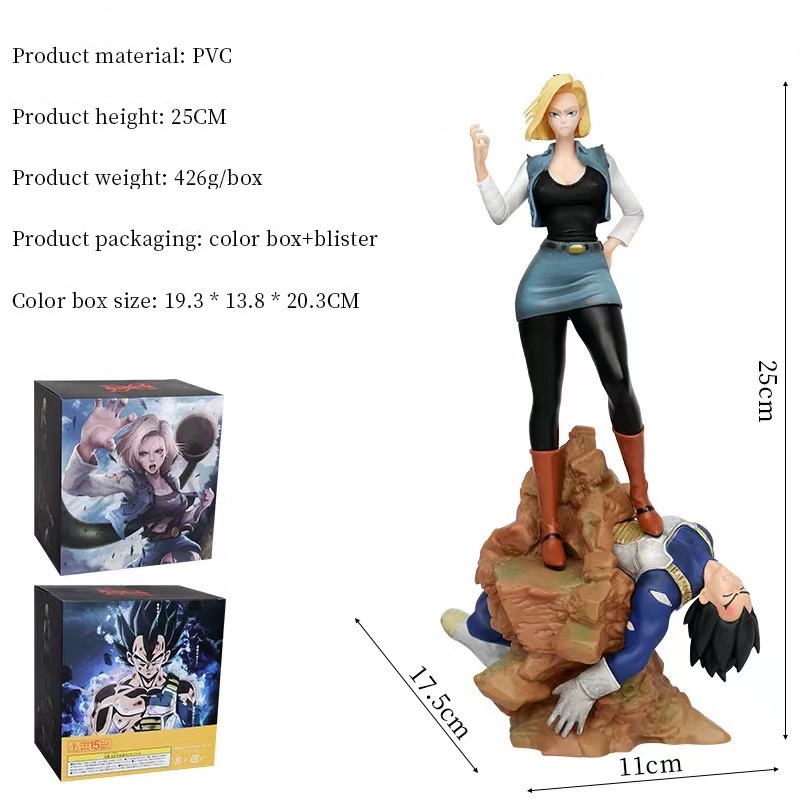 Dragon Ball Z DBZ Android 18 VS Vegeta Collectible Figure | Shopee ...