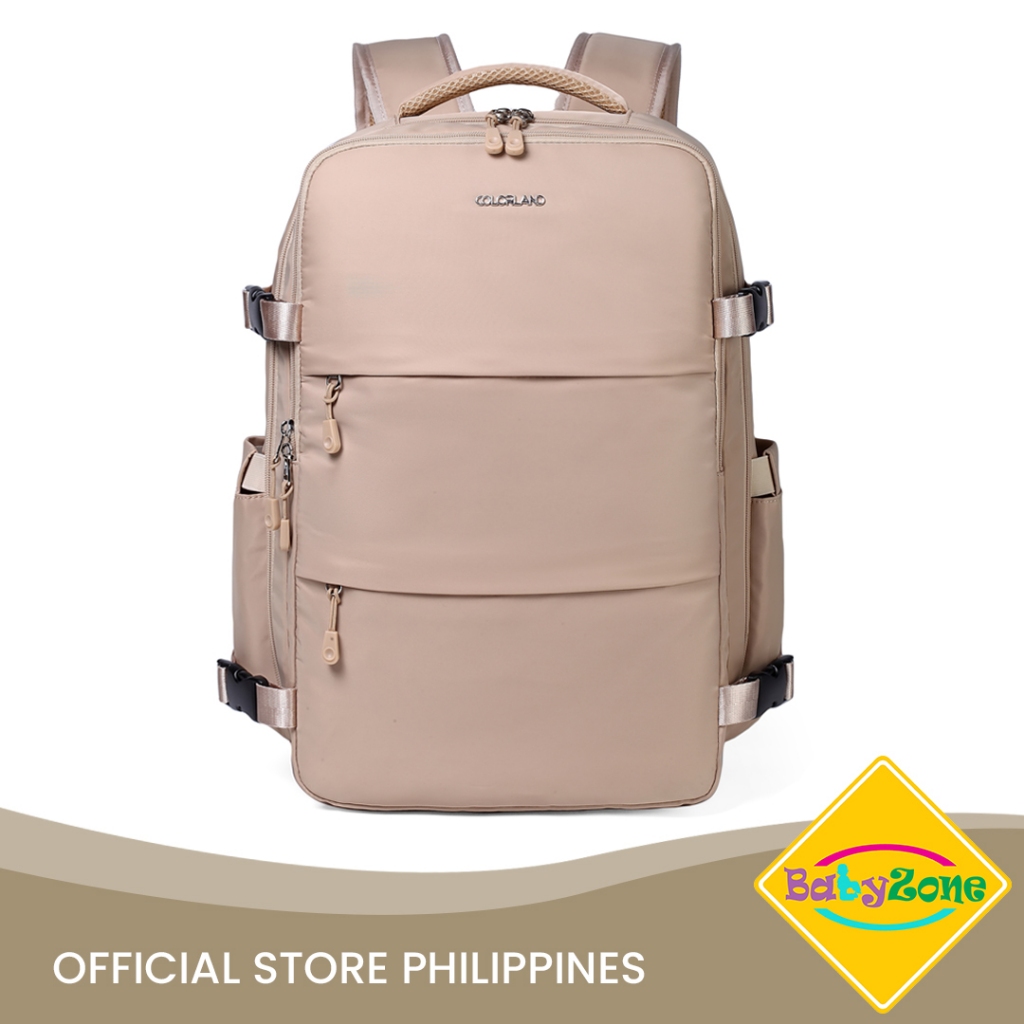 Colorland Smart all-in-one Diaper Backpack (BP242-C/Beige) | Shopee ...