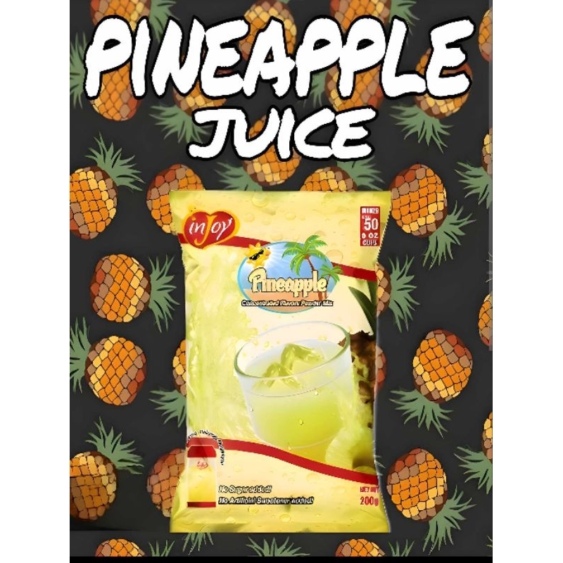 Injoy Pineapple Concentrated Juice Palamig Powder 200g w/ intense Sugar ...