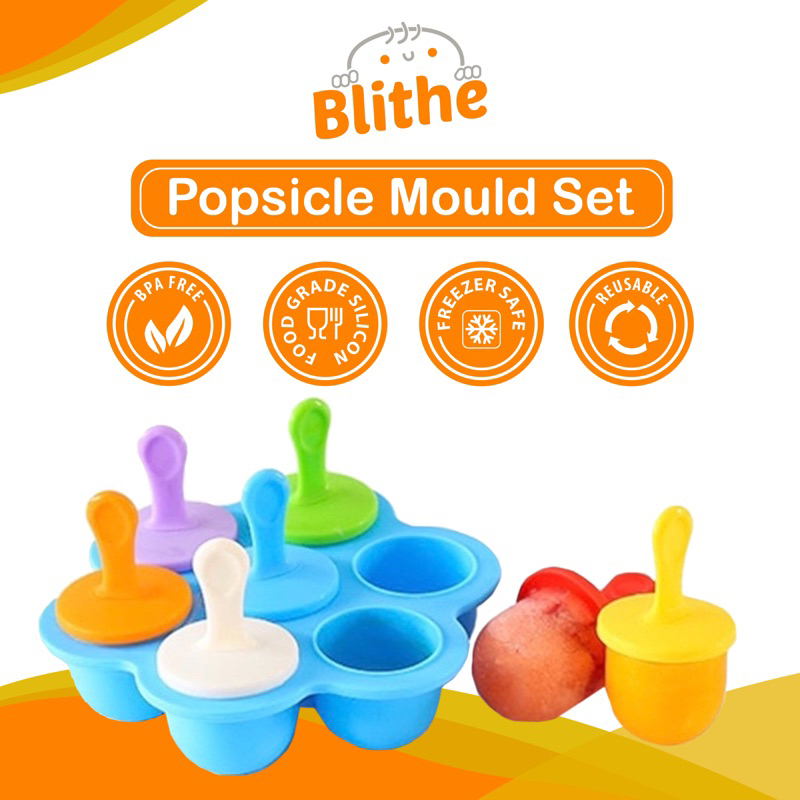 blithe popsicle mould set breastmilk ice cream maker baby food teether ...