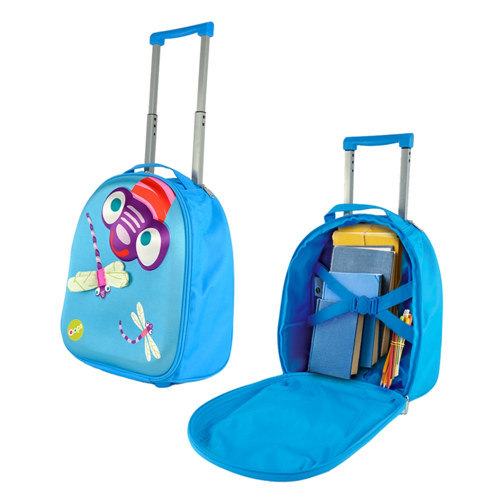 Oops Easy-Trolley! - Waterproof Wheeled Bags for Kids Soft 3D Trolley ...