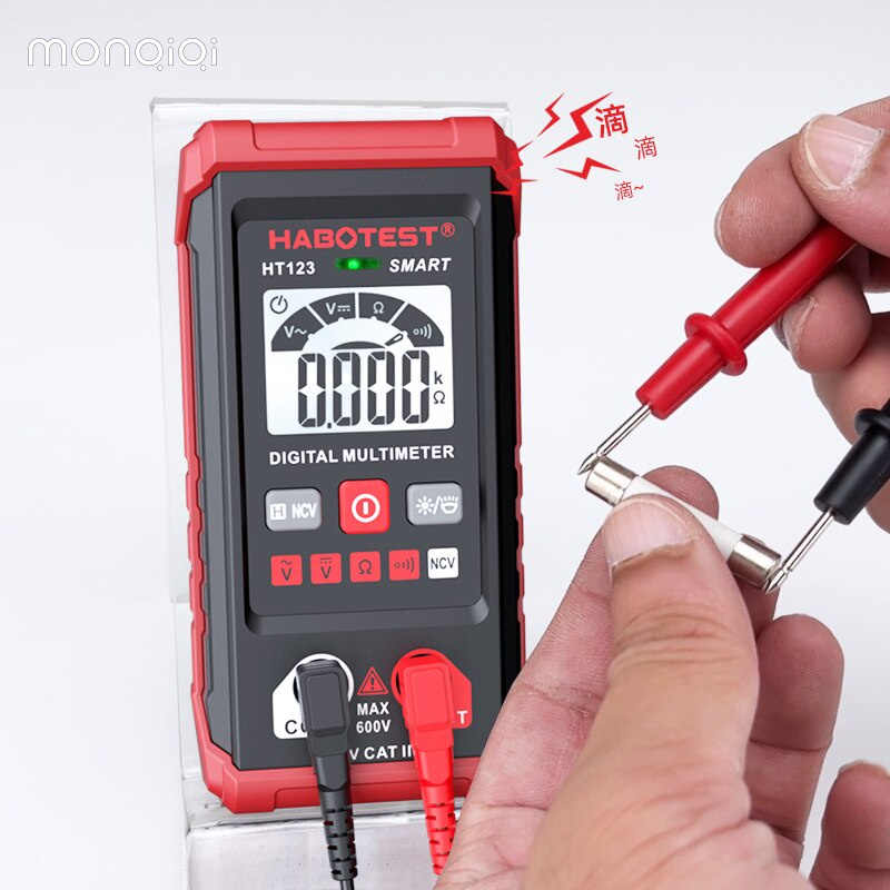 HT123 Digital Multimeter 600V AC/DC 2000 Counts High-Precision Anti ...