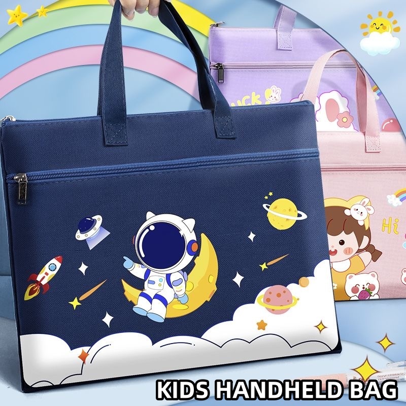 Children School Bag Handheld Bags Cute Cartoon Design Waterproof Book Bag School Supplies Gift Shopee Philippines