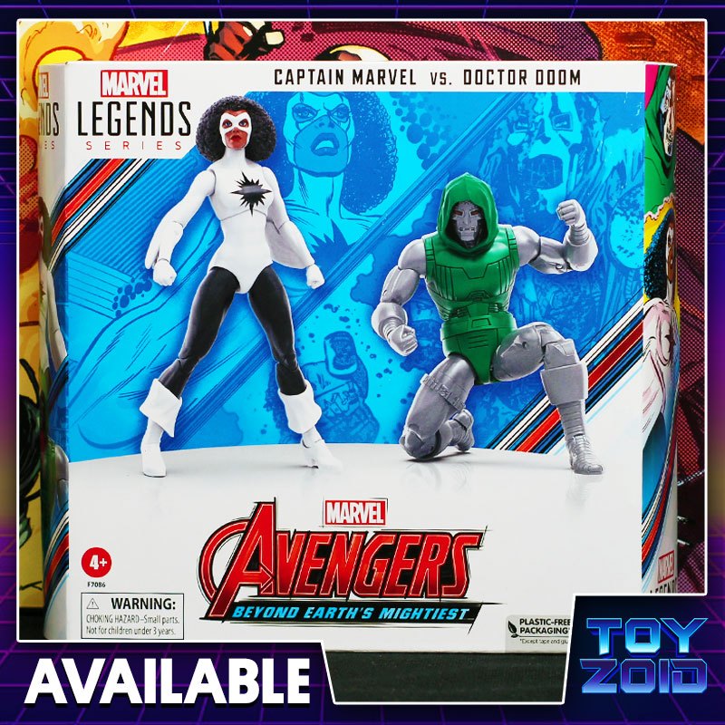 Marvel Legends Avengers Captain Marvel VS Doctor Doom 2 Pack Secret ...