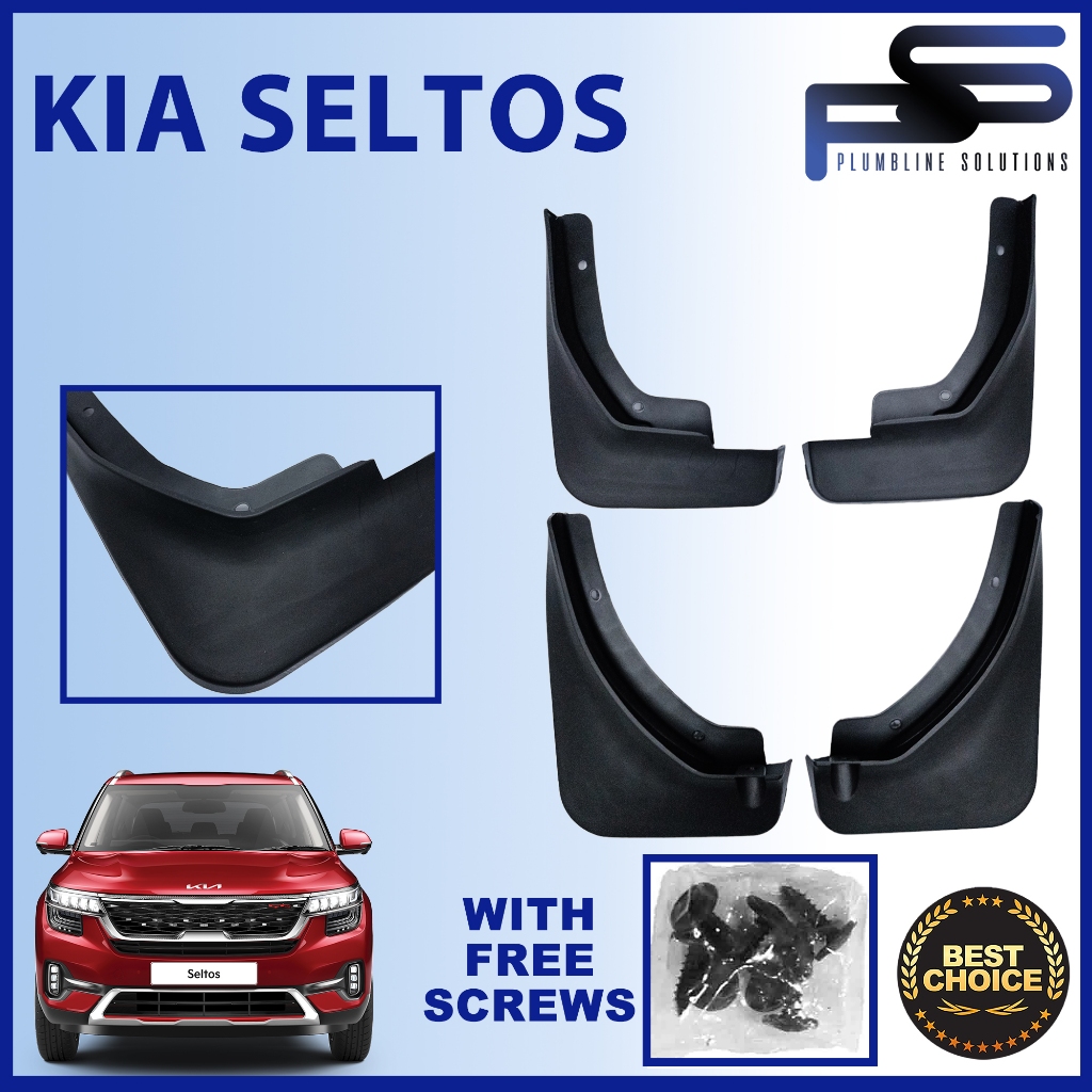 Mud Guard for Kia Seltos 2022 Onwards Mudguard Mud Flaps Splash Guard Mudflaps Screw Set