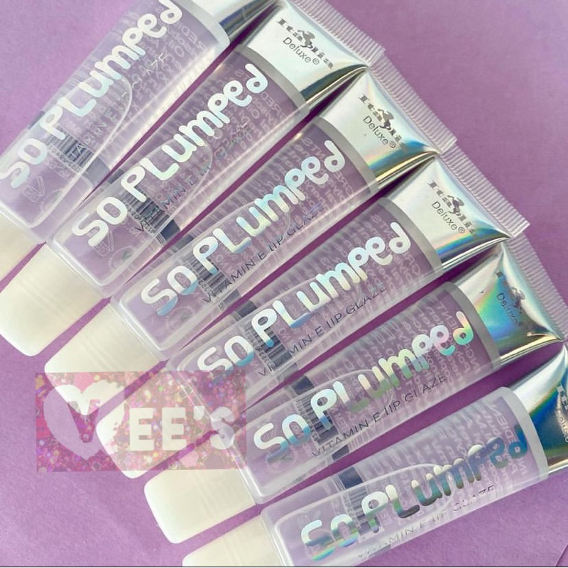 ITALIA DELUXE So Plumped Lip Glaze Lip Gloss Clear | Shopee Philippines