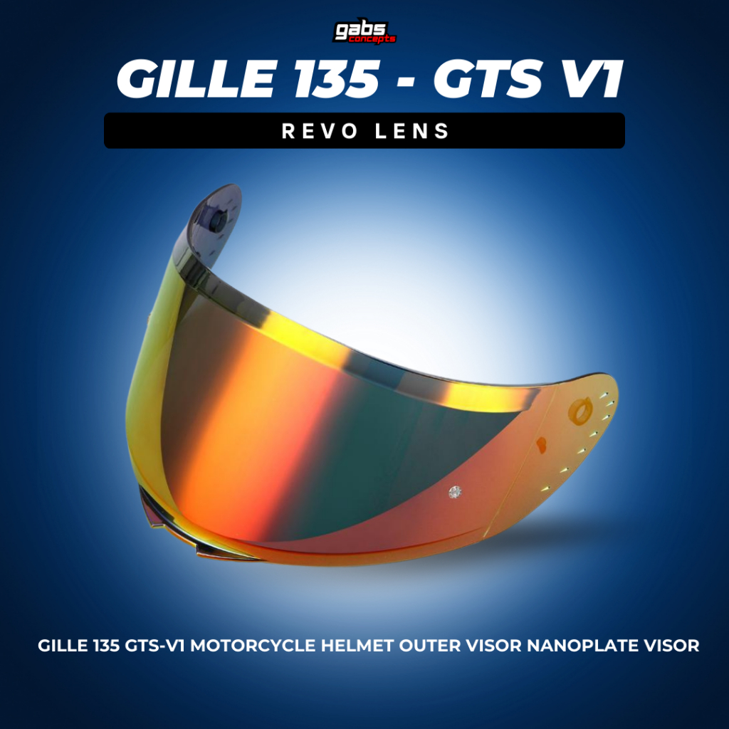 Gille 135 GTS V1 Motorcycle Helmet Outer Visor NANOPLATE VISOR | Shopee ...