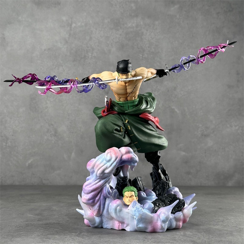 Little akiba anime one piece zoro figure model toy with box | Shopee ...