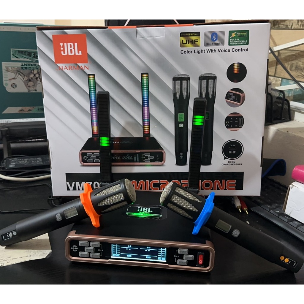 JBL VM700 Professional UHF Wireless Microphone System with Bluetooth ...