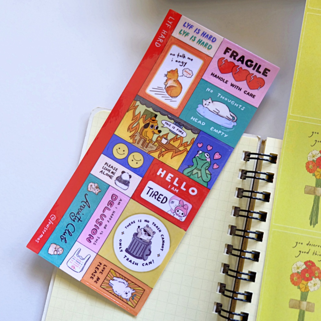Lyf Hard Intrusive Thoughts Vinyl Sticker Sheets Glossy Laminated ...