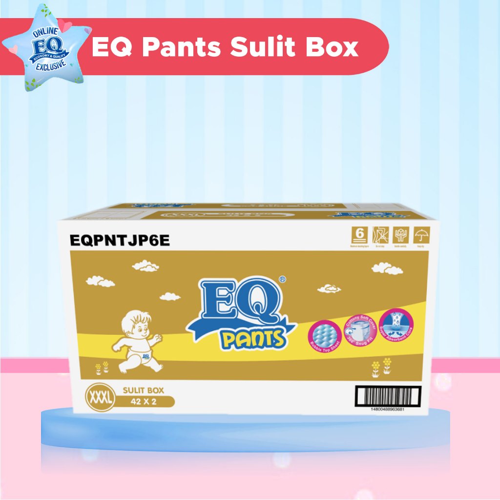 [Online Exclusive] EQ Pants Sulit Box XXXL 84's | Shopee Philippines