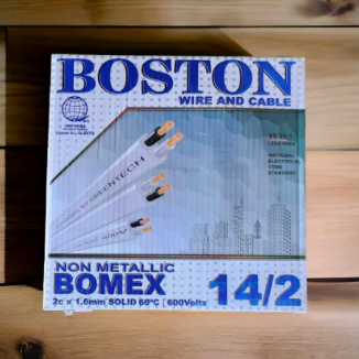 Boston PDX NON-METALLIC ( 14/2C 1.6MM/2C 75M ) WIRE 99.99% PURE COPPER ...