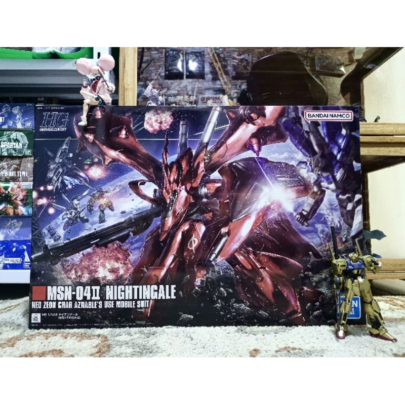 HGUC Nightingale 1/144 - Maquette Bandai à Monter, Couleur Berry